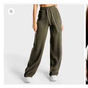 LUXE WIDE LEG PANTS - Olive